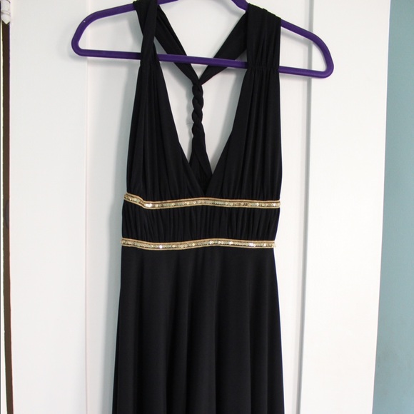 Black halter dress - Picture 1 of 2